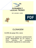 Biologia - Pré-Vestibular Dom Bosco - Clonagem e Células Tronco