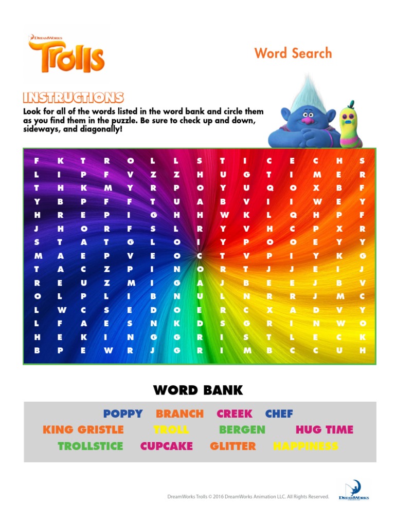 Instructions: Word Search | PDF