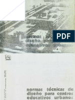 Normas Tecnicas de Diseño para Centros Educativos Urbanos 1983