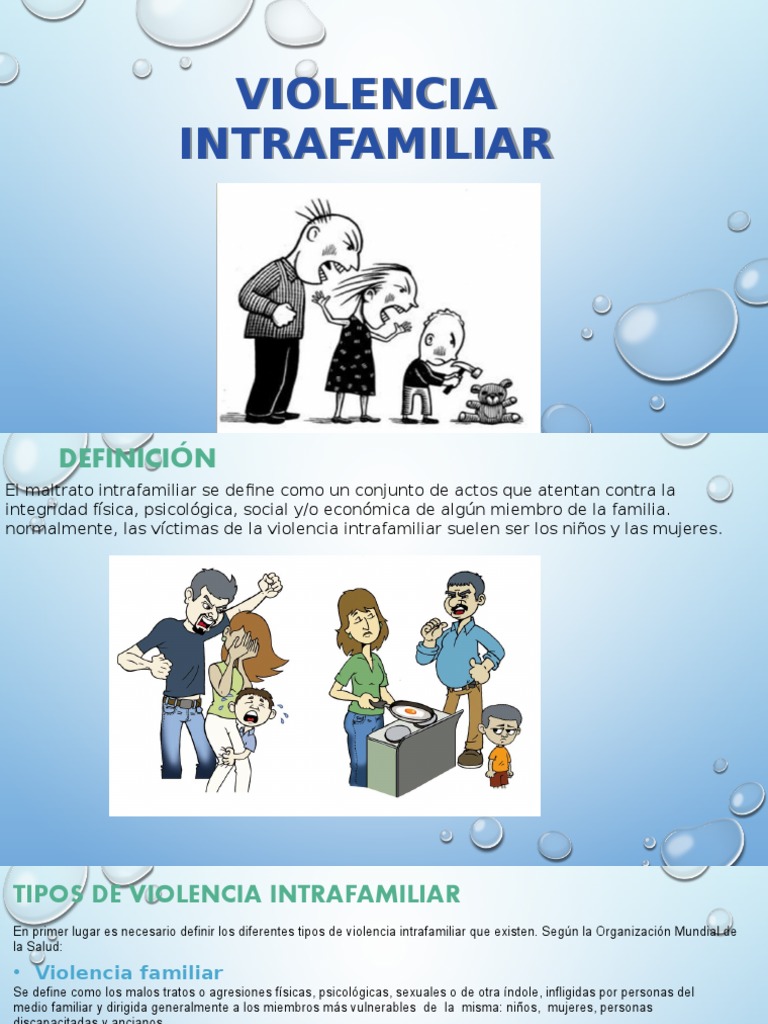 Tipos y consecuencias de la violencia intrafamiliar | PDF | Violencia ...