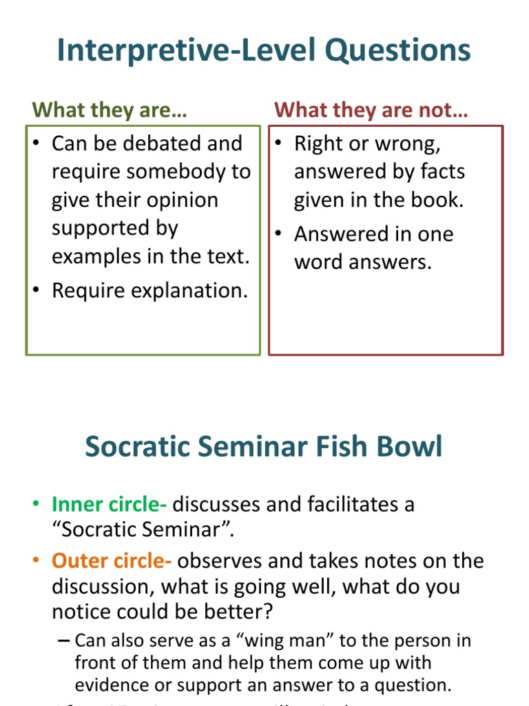 What Is Interpretive Level Of Comprehension