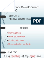 Personal Development: Know Your Stressors