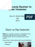 Laboratuvarda Olcumler Ve Analiz Yontemleri