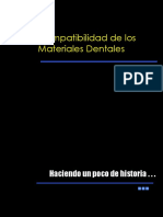 Biocompatibiliad de Los Materiales