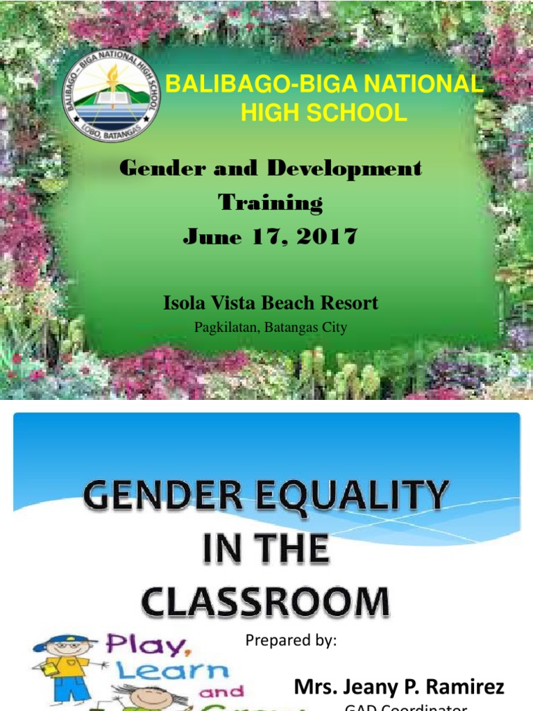 Gender And Development Presentation