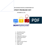 NWERC 2013 ProblemSet Contest