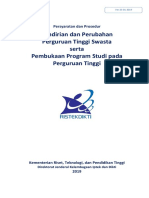 Pedoman Pendirian Perubahan PTS Serta Pembukaan Prodi 2019 PDF