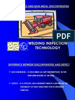 Welding Inspection Technology: Module 9-Weld and Base Metal Discontinuities