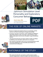 Optimum Stimulation Level Personality and Exploratory Consumer Behavior