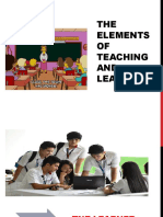 THE Elements OF Teaching AND Learning