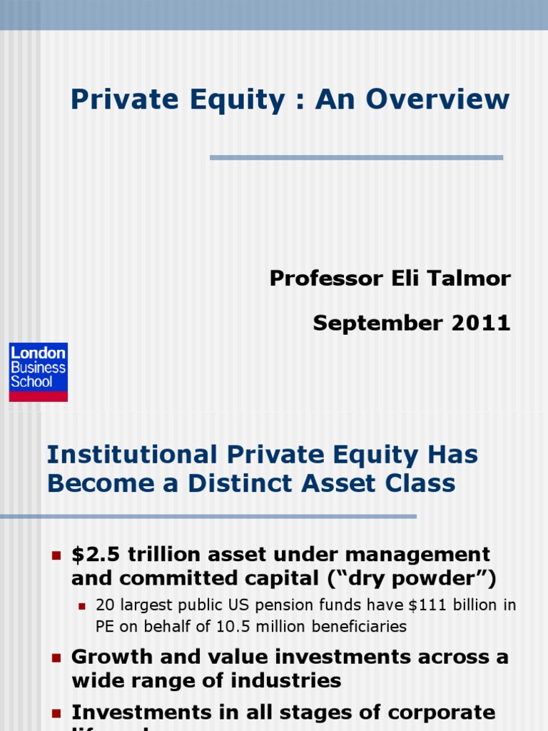 01 VCPE Overview PDF Private Equity Carried Interest