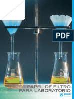 papel de filtro laboratorio