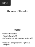 Overview of Compiler