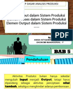Elemen Input, Proses, Output Dalam Sistem Produksi