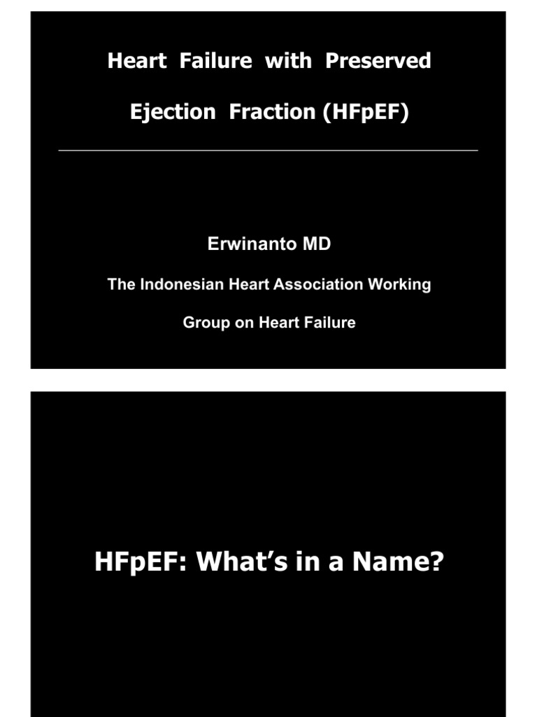 Heart Failure With Preserved Ejection Fraction | PDF | Ejection ...