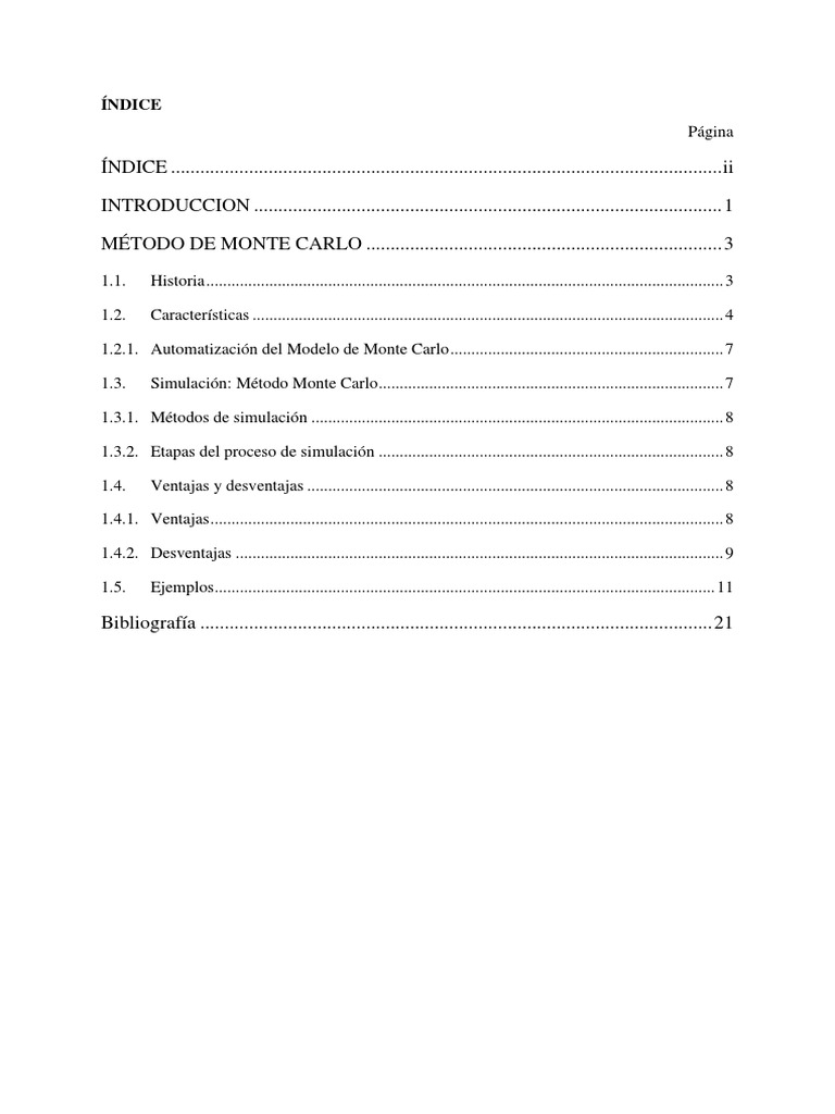 Metodo de Montecarlo | PDF | Enseñanza de matemática | Método científico