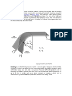 Bend Radius Bend Angle: Bending Is A Metal Forming Process in Which A Force Is Applied To A Piece of Sheet Metal