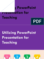 Utilizing Powerpoint Presentation For Teaching