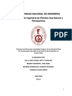 Technical and Economic Feasibility Analysis of An Industrial Plant For Producing Acrylo Nitril To Be Used For The Production of Acrylic Fiber PDF