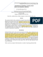 Economic Benefits of Mineral Extraction From Geothermal Brines