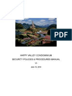 Happy Valley Condominium Security Policies & Procedures Manual