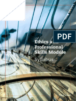 Ethics and Professional Skills Module Syllabus