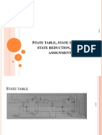 Tate Table State Diagram State Reduction State Assignment