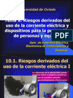 Tema10 - Riesgos Derivados Del Uso de La Corriente Eléctrica