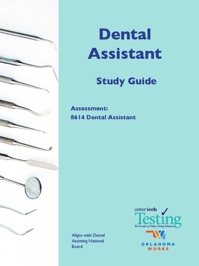 Dental Assistant Study Guide PDF Infection Control Educational