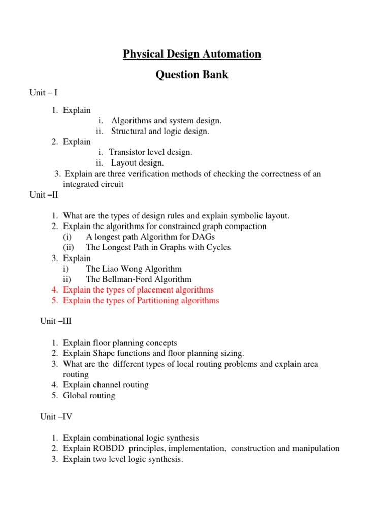 System Level Design Overview | PDF | Logic Synthesis | Algorithms