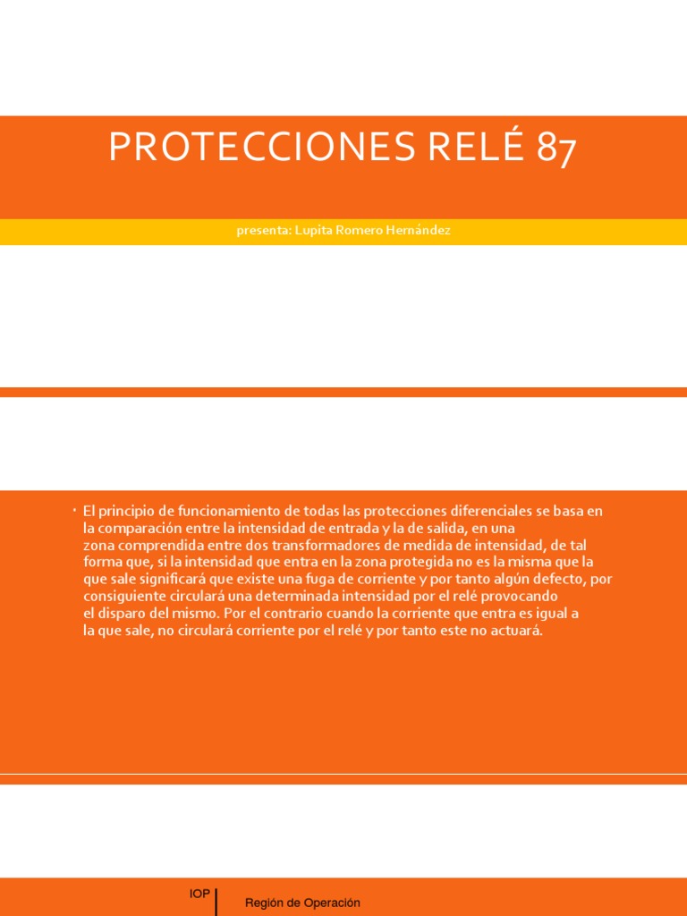 Protección Diferencial Relé 87 en Subestaciones | PDF | Transformador ...