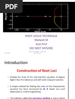 Root Locus Technique Mahesh M Asst - Prof Eee Nieit Mysore