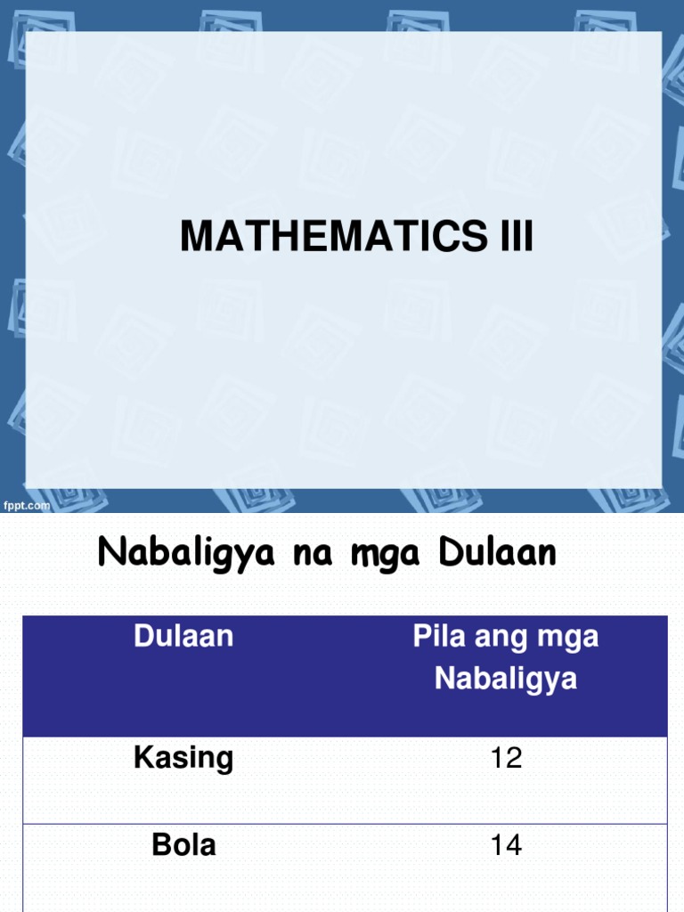 Math III | PDF