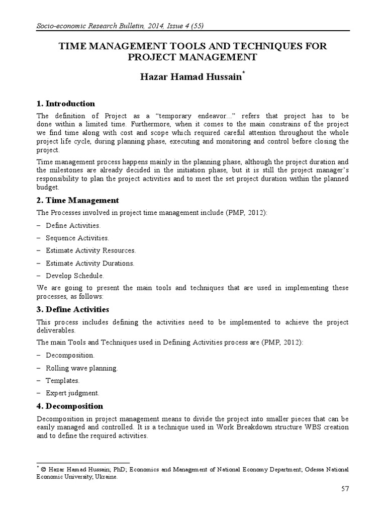 Managemen Time 1 | PDF | Project Management | Business