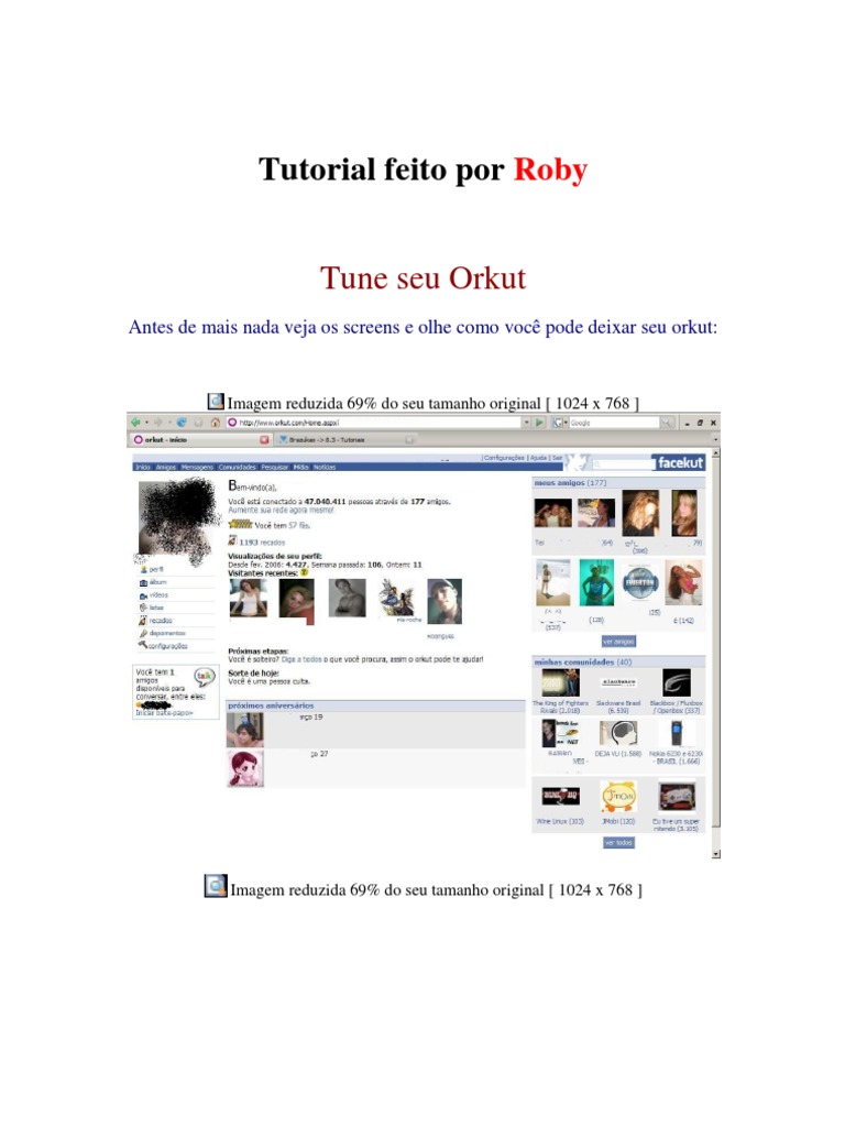Truques e Scripts para Orkut | PDF | Informática | Programas