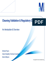 Cleaning Validation Michael Payne