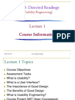 Lecture 1 - Course Information