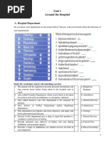 A. Hospital Department: Unit 1 Around The Hospital