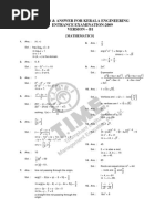 Kerala Engg2009-Solution Maths