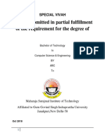 Report Submitted in Partial Fulfillment of The Requirement For The Degree of