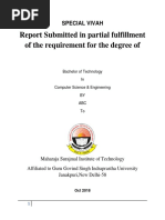 Report Submitted in Partial Fulfillment of The Requirement For The Degree of