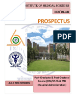Prospectus: All India Institute of Medical Sciences New Delhi