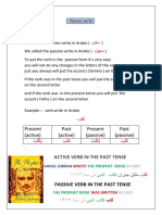 How to form passive verbs in Arabic
