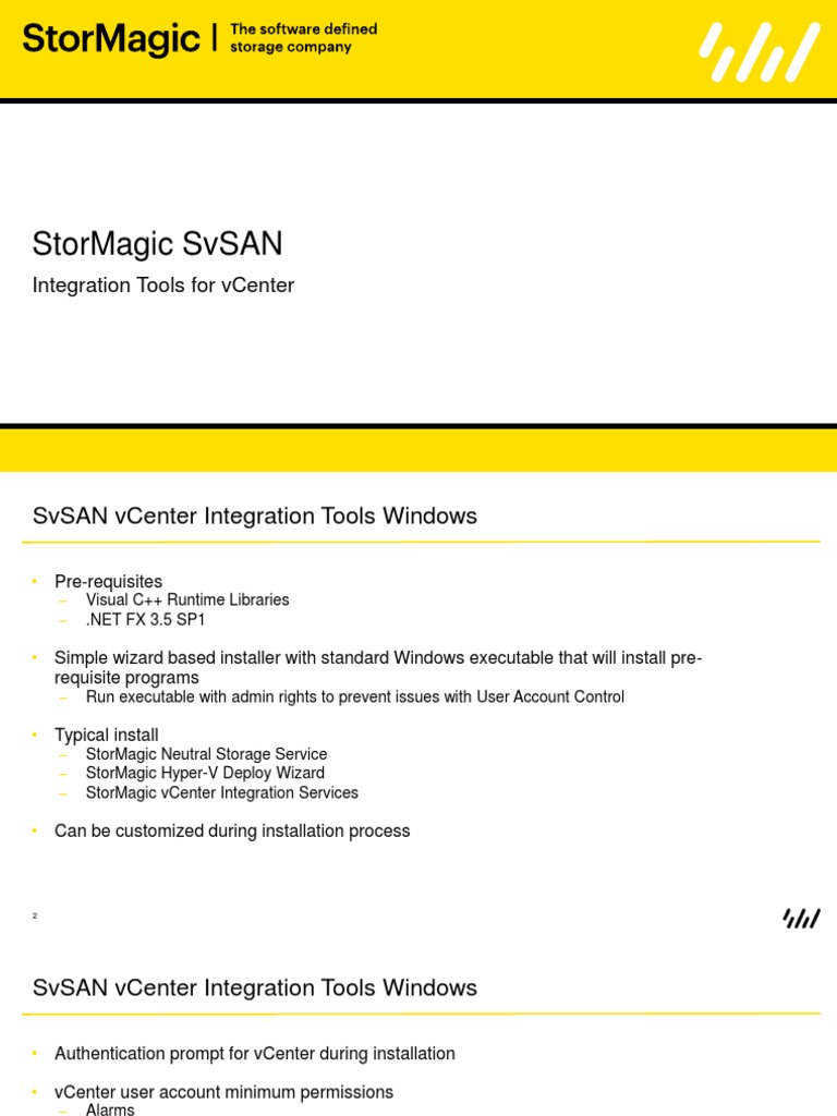 vCenter Integration Tools for SvSAN | PDF | Computers