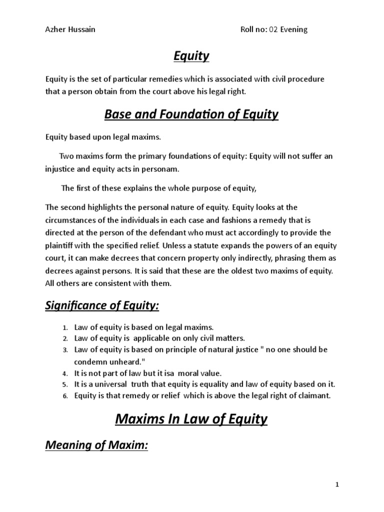 Role of Maxims 1WPS Office PDF Equity (Law) Laches (Equity)