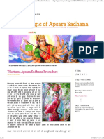 Tilottama Apsara Sadhana Procudure - Apsara Sadhana - Yakshini Sadhana