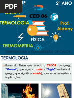 AULA 1 - 2º ANO - Temperatura e Transm de Calor