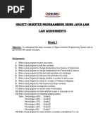 Java Lab Assignments 2nd year Engineering