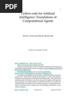 Python Code For Artificial Intelligence: Foundations of Computational Agents