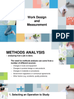 Work Design and Measurement Methods Analysis